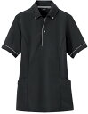 ★ポイント最大16倍★【全国配送可】-サイドポケットポロ AZ-7668-010(ブラック) 品番 my24-6532-0304 1入り-【MY医科器機】JAN 4548413762437(4)