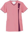 ★ポイント最大16倍★【全国配送可】-レディスジップスクラブ 7023SC-3(ピンク) 品番 my24-2923-0306 1入り-【MY医科器機】JAN 4589989570088(4)