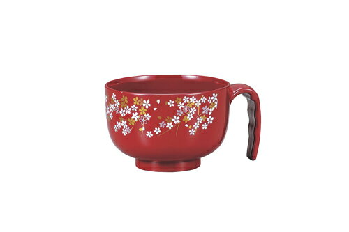 ★ポイント最大16倍★【全国配送可】-らくらく汁椀 71682(サクラシュウイロ)380ML 品番 my24-7701-02-- 1入り-【MY医科器機】JAN...