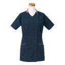 ★ポイント最大16倍★【全国配送可】-半袖スクラブジャケット R8947(コーラル) 品番 my24-8124-0003 1入り-【MY医科器機】JAN 4549814207435(4)