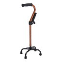★ポイント最大16倍★【全国配送可】-四点杖補助グリップ付 WB3802(モクメブラウン) 品番 my24-8444-01-- 1入り-【MY医科器機】JAN 4977626734205(4)