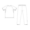 ★ポイント最大16倍★【全国配送可】-スクラブ(男女兼用) 983-41(ブルーXネイビー) 品番 my25-2422-0306 1入り-【MY医科器機】JAN 4562213076730(4)