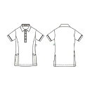 ★7/4-11 P最大27倍★【全国配送可】-半袖ロングポロシャツ(男女兼用) HSP004-29(コーラルピンク) 品番 my25-2429-0504 1入り-【MY医科器機】JAN 4548127551396