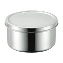 ★ポイント最大16倍★【全国配送可】-AG18−8丸型容器(ツマミ無) 60016(16CM) 品番 my25-3821-03-- 1入り-【MY医...