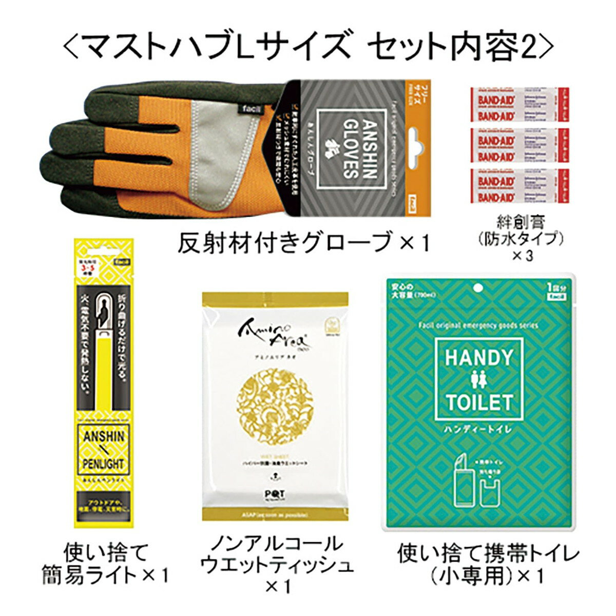 ★ポイント最大16倍★【送料無料】-持ち歩き防災ポーチ　MUSTHAVE 8489(Lサイズ) 品番 my25-4524-00-- 20入り-【MY医科器機】JAN 4560475638352