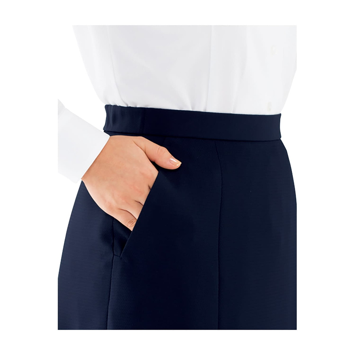 ★ポイント最大16倍★【送料無料】-Aラインスカート AS2320-8(7G)ネイビー 品番 my25-6580-01-- 1入り-【MY医科器機】JAN