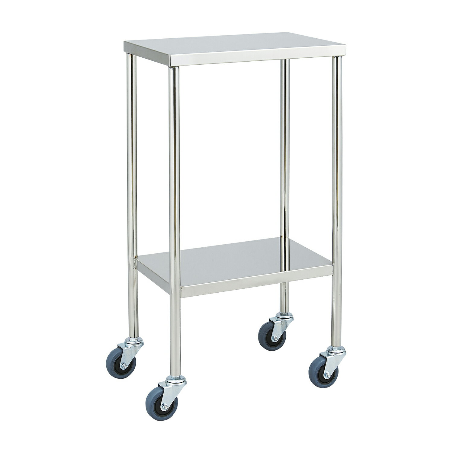 ★ポイント最大16倍★【送料無料】-器械台　手摺なし（φ75mm静音） MY-1015B(450X300X830 品番 my01-2240-11-- 1入り-【MY医科器機】JAN 4535847006473