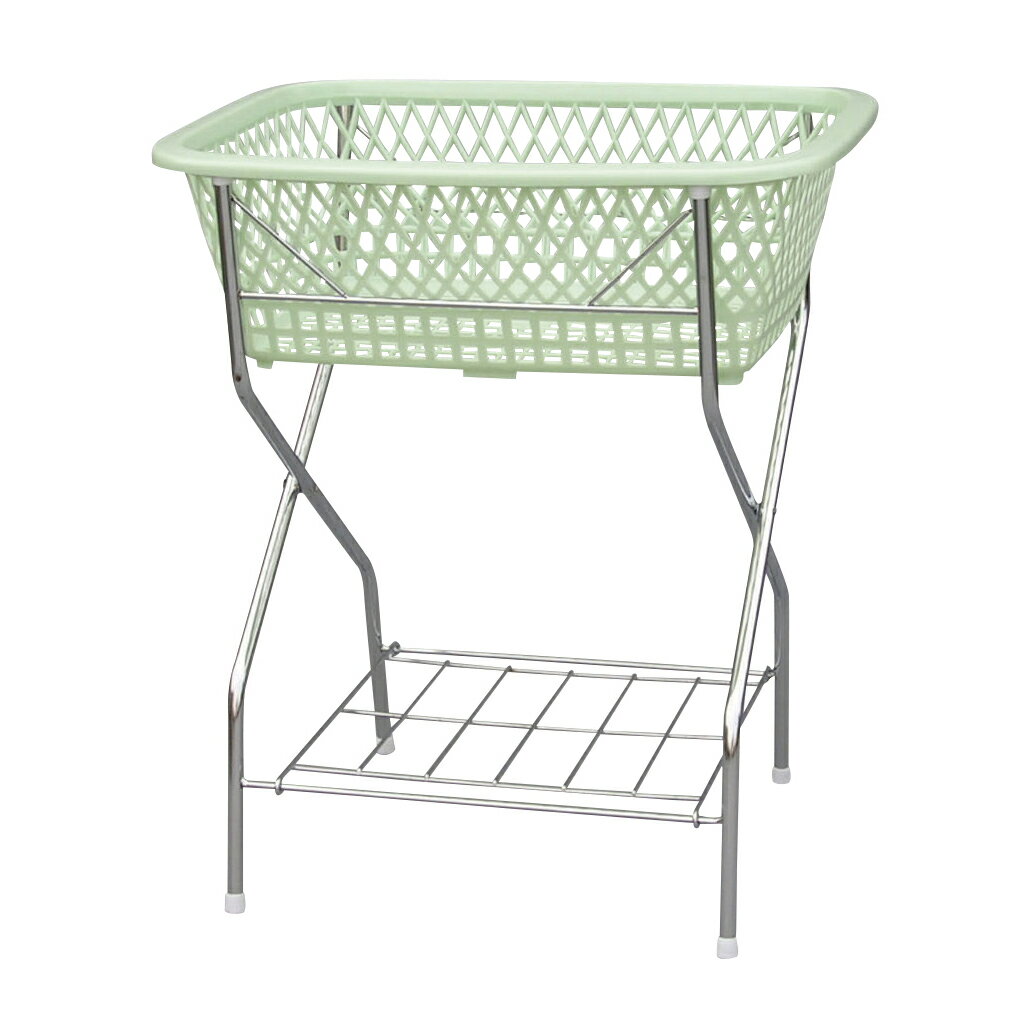 ★ポイント最大16倍★【全国配送可】-脱衣カゴ（1段・棚付） W500XD360XH570MM 品番 my02-2570-00-- 1入..