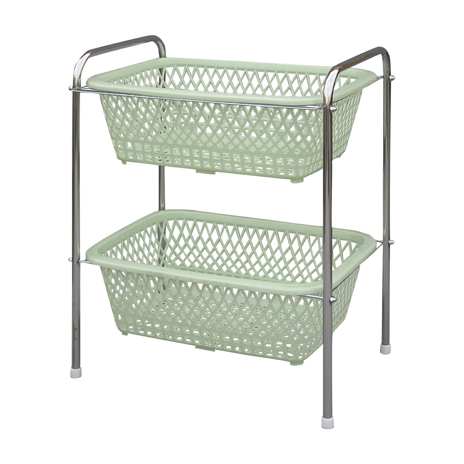 ★ポイント最大16倍★【全国配送可】-脱衣カゴ（2段・ゴム足付） W500XD340XH600MM 品番 my02-2580-00-- 1入り-【MY医科器機】JAN 4560197332026