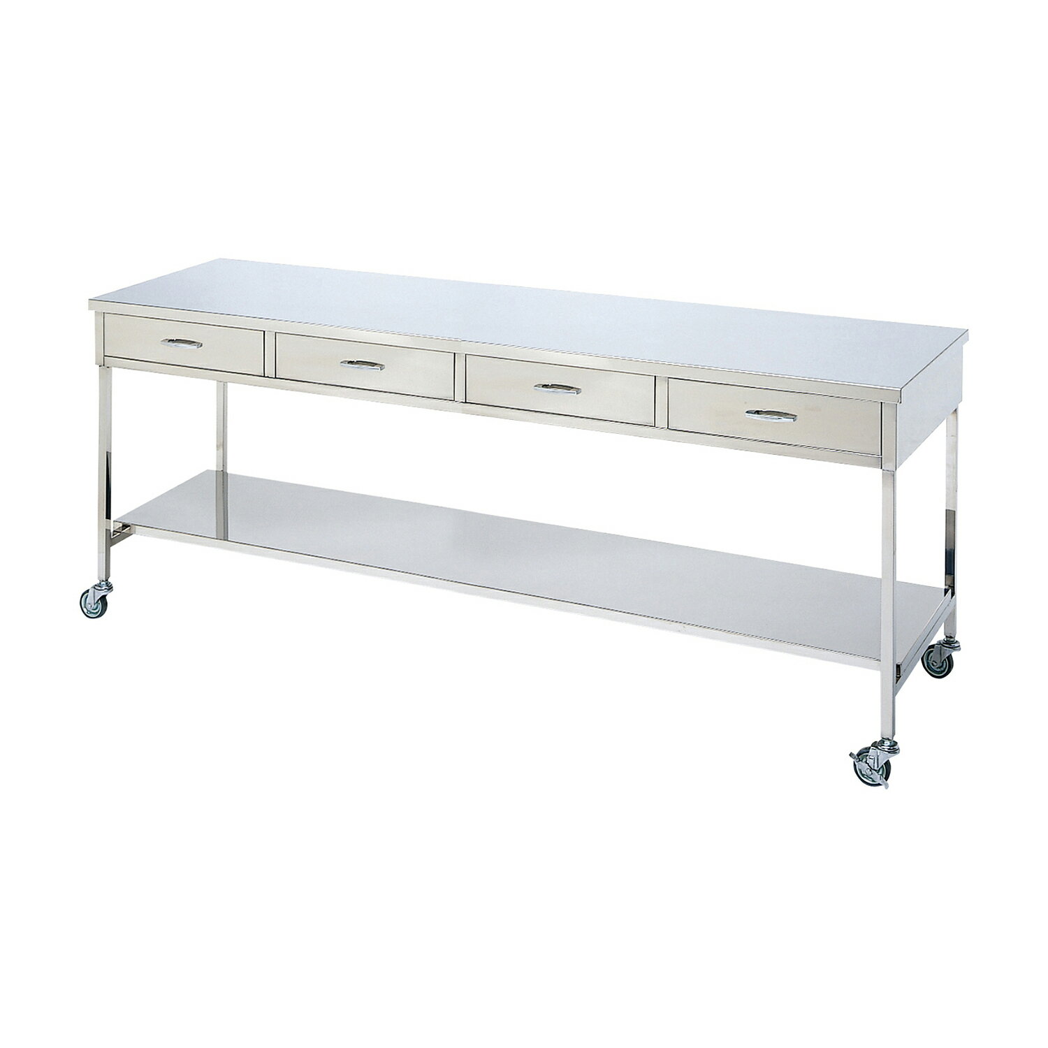 ★ポイント最大16倍★【送料無料】-マツヨシステンレス作業台（引出付） MY-3009H (4コ) 品番 my03-2617-07-- 1入り-【MY医科器機】JAN 4535847010548