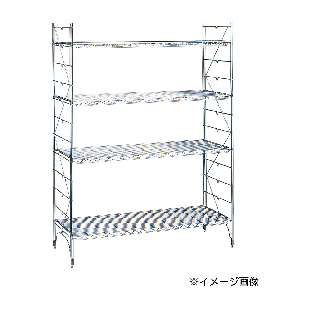 ★ポイント最大16倍★【送料無料】-スタンダードエレクターシェルフ4段 M610・M1830(D460) 品番 my03-2660-05-- 1入り-【MY医科器機】JAN