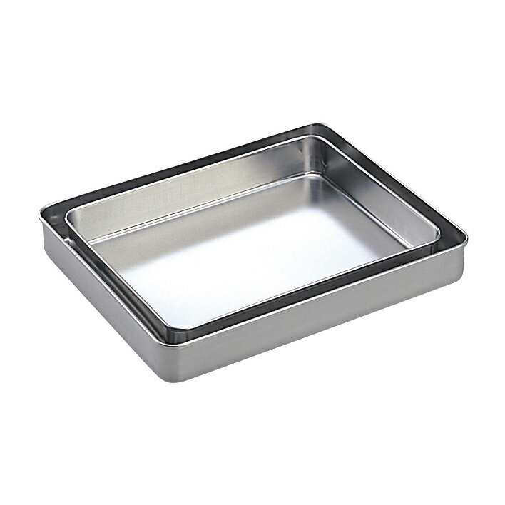 ★ポイント最大16倍★【全国配送可】-ステンレスバット（フタなし）　5号 330X270X40MM 品番 my03-3115-05-- 1入り-【MY医科器機】JAN