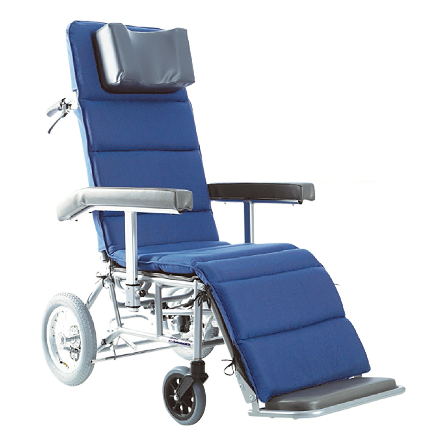 ★ポイント最大16倍★【送料無料】-リクライニング車いす（介助用） RR60NB(アルミセイ) 品番 my06-2726-0003 1入り-【MY医科器機】JAN 4514133006915