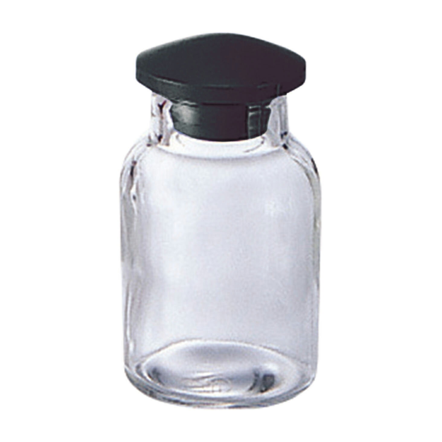 ★9/4-11 P最大27倍★【全国配送可】-散薬瓶（畑式）透明・黒キャップ付 300CC 品番 my08-2955-03-- 1入り-【MY医科器機】JAN
