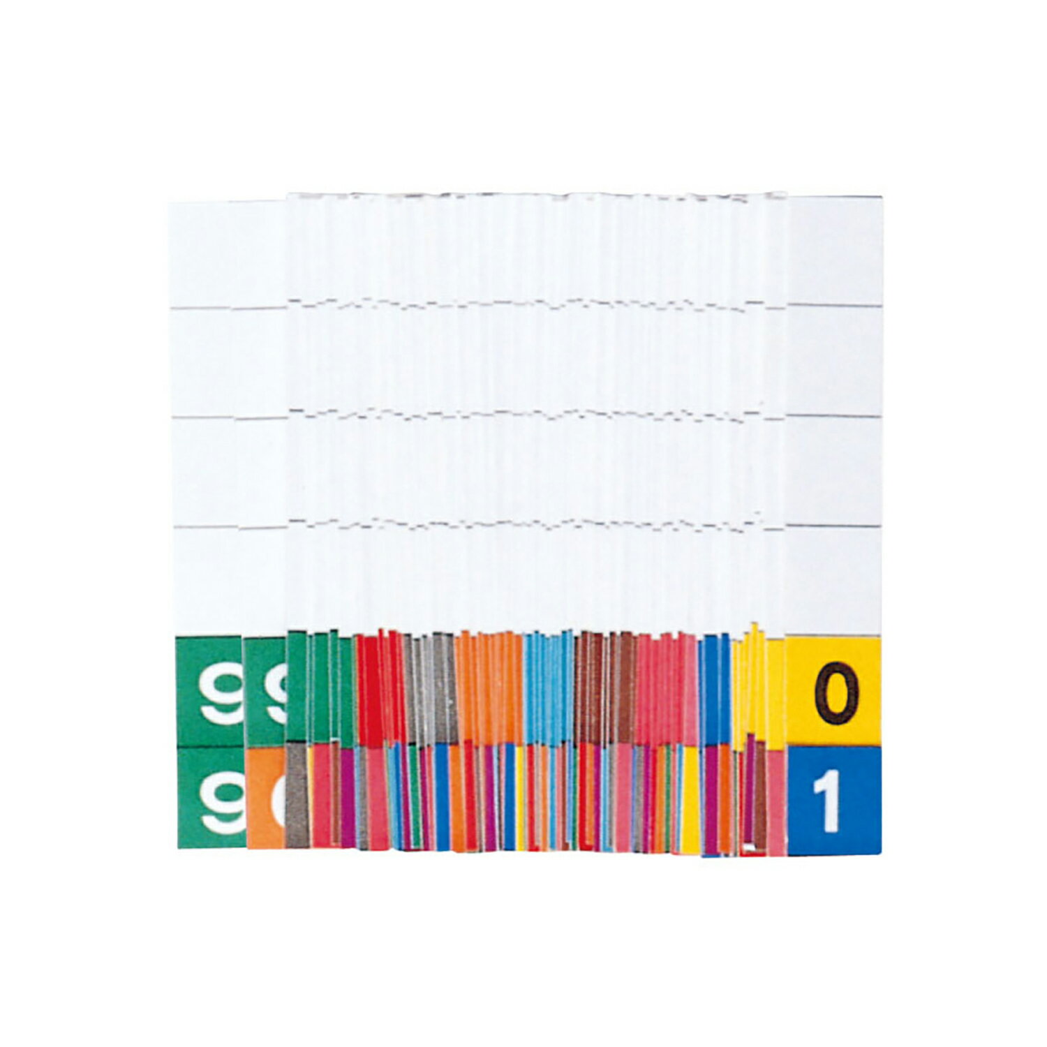 ★ポイント最大16倍★【送料無料】-ラベルスティック（00〜99各10枚 KS-753(6ケタ)1000マイイリ 品番 my19-5585-00-- 1入り-【MY医科器機】JAN