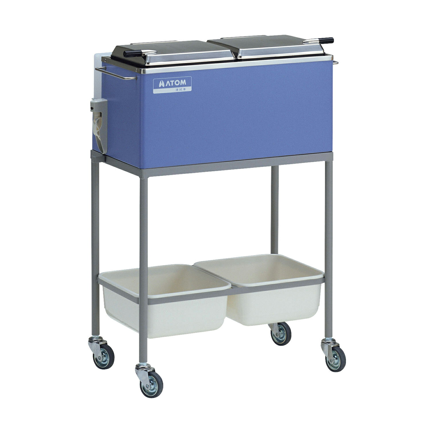 ★ポイント最大16倍★【送料無料】-アトム清拭車（NS−910） 51003(ラベンダーブルー) 品番 my20-4540-01-- 1入り-【MY医科器機】JAN 4942962510035