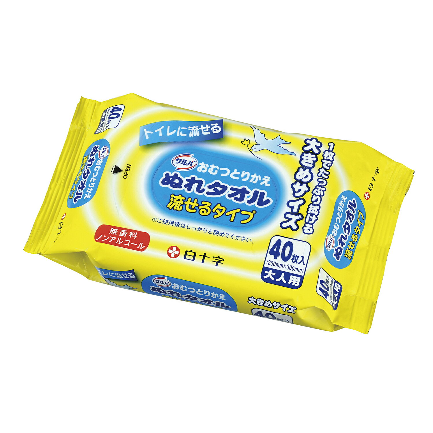 ★ポイント最大16倍★【全国配送可】-サルバおむつとりかえぬれタオル 45084(ナガセルタイプ40マイイ 品..