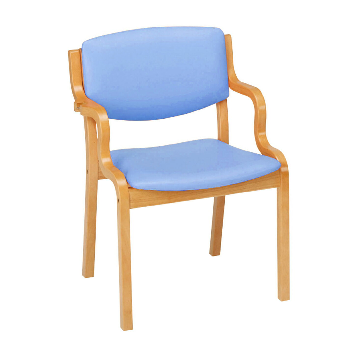 ★ポイント最大16倍★【送料無料】-福祉用いす（PDタイプ）1脚入 PD-5002S(ライトブルー) 品番 my23-2094-12-- 1入り-【MY医科器機】JAN