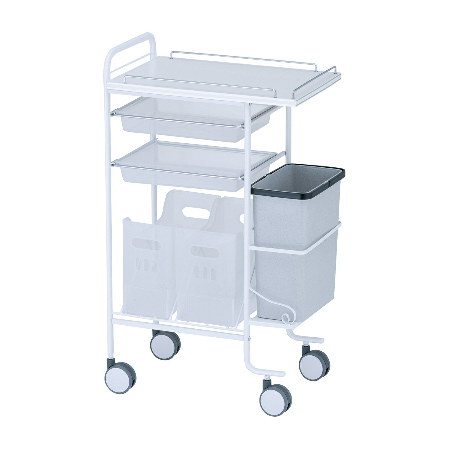 ★ポイント最大16倍★【送料無料】-アプリワゴン（ダストボックス付） SN-AP005W(ホワイト) 品番 my23-34..