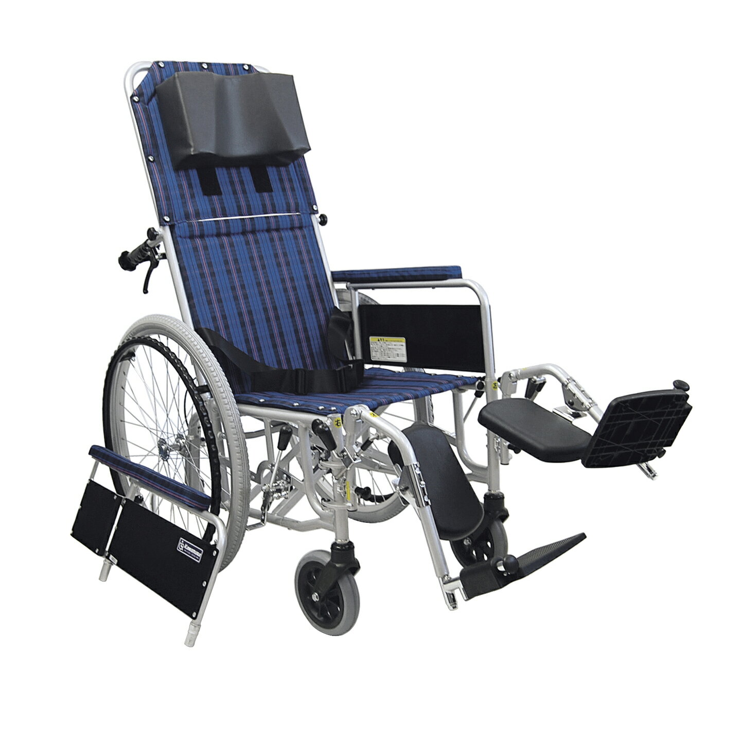 ★ポイント最大16倍★【送料無料】-リクライニング車いす（介助用） RR53-N(アルミセイ) 品番 my23-5872-00-- 1入り-【MY医科器機】JAN 4514133210053