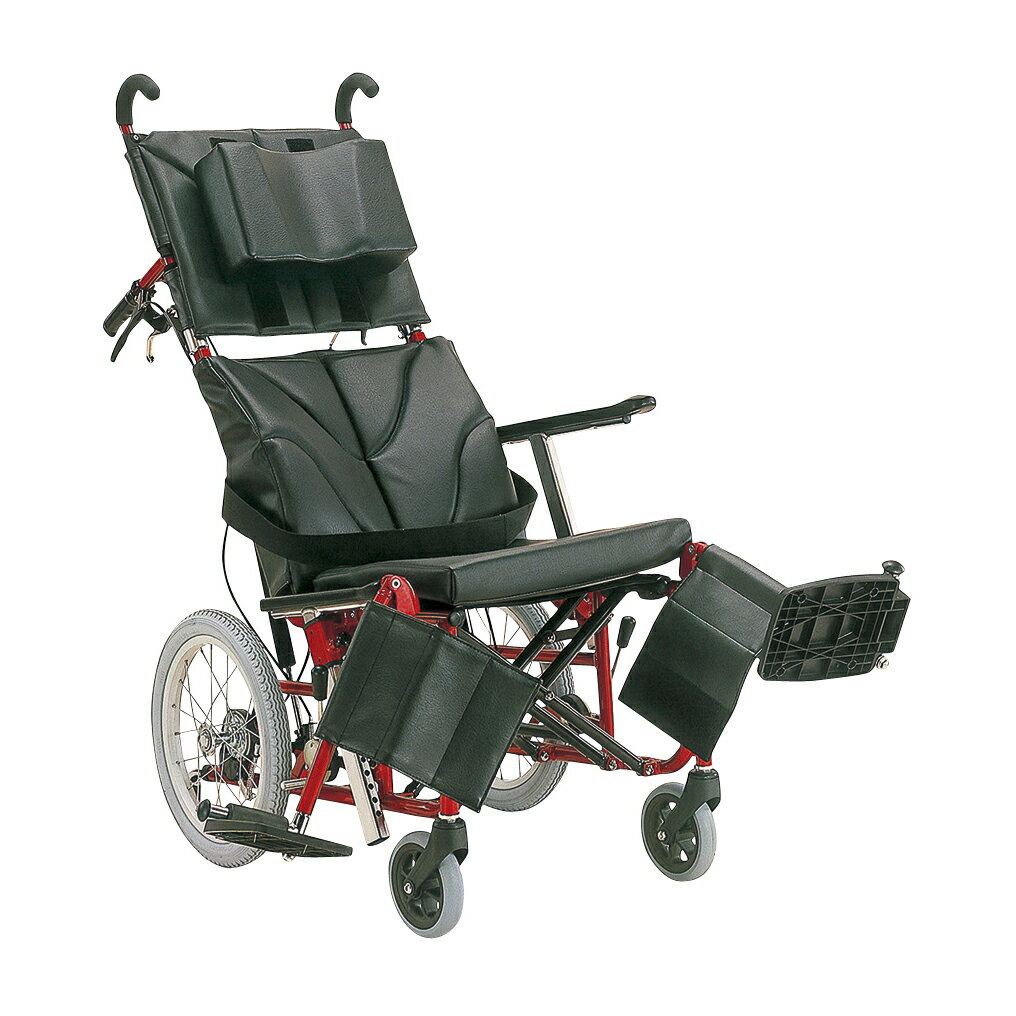 ★ポイント最大16倍★【送料無料】-ティルトリクライニング車いす KPF16-42(カイジョ・アルミ) 品番 my23-7103-0101 1入り-【MY医科器機】JAN 4514133021055