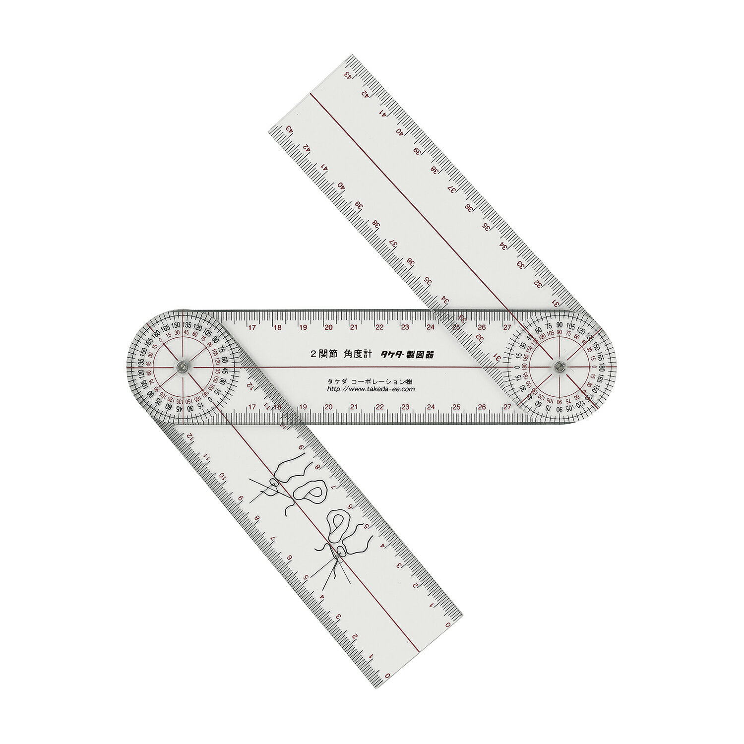 ★ポイント最大16倍★【送料無料】-角度計（2関節） 25-3092 品番 my24-2090-00-- 10入り-【MY医科器機】JAN 4986441253921