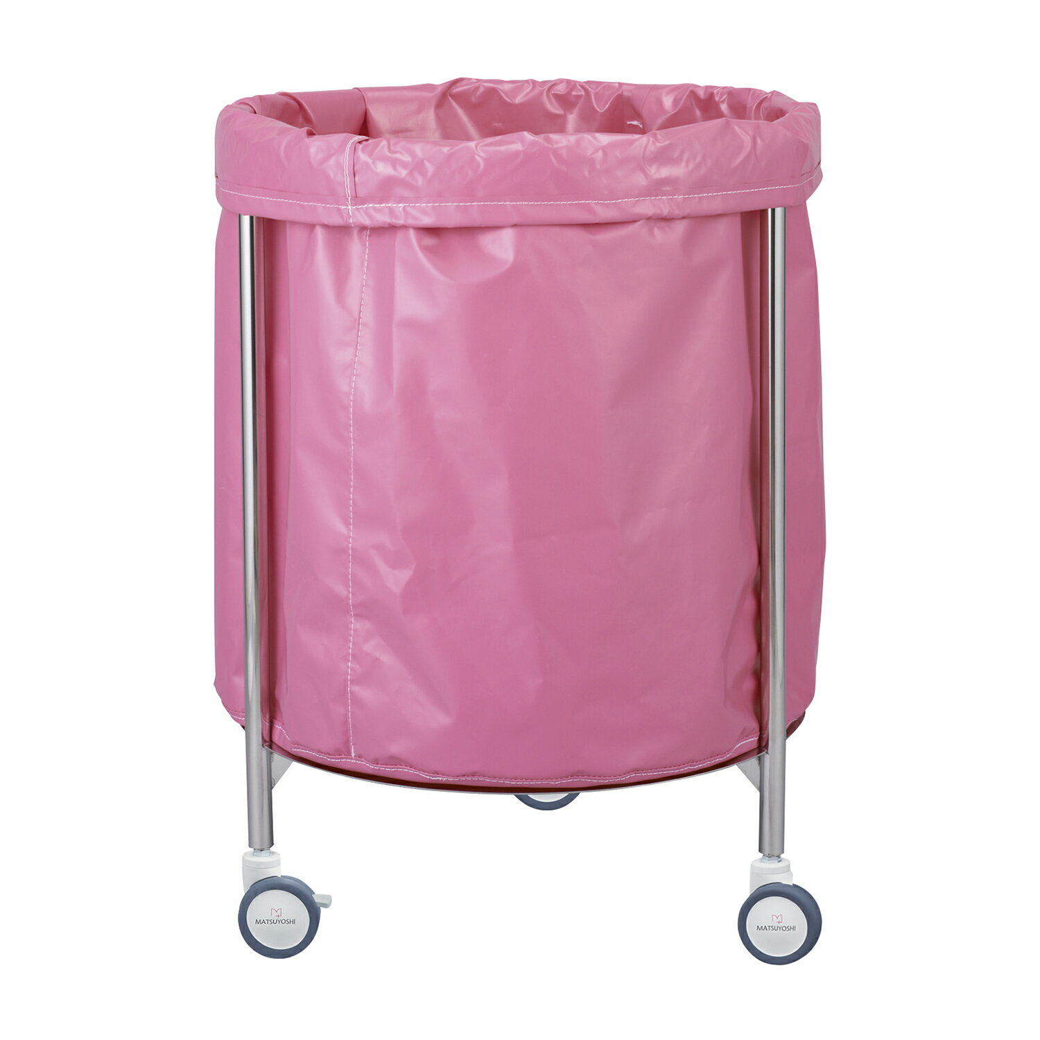 ★ポイント最大16倍★【送料無料】-カラーランドリーカート（丸型） MY-LCCB(450X800MM) 品番 my24-2526-0102 1入り-【MY医科器機】JAN 4535847006015