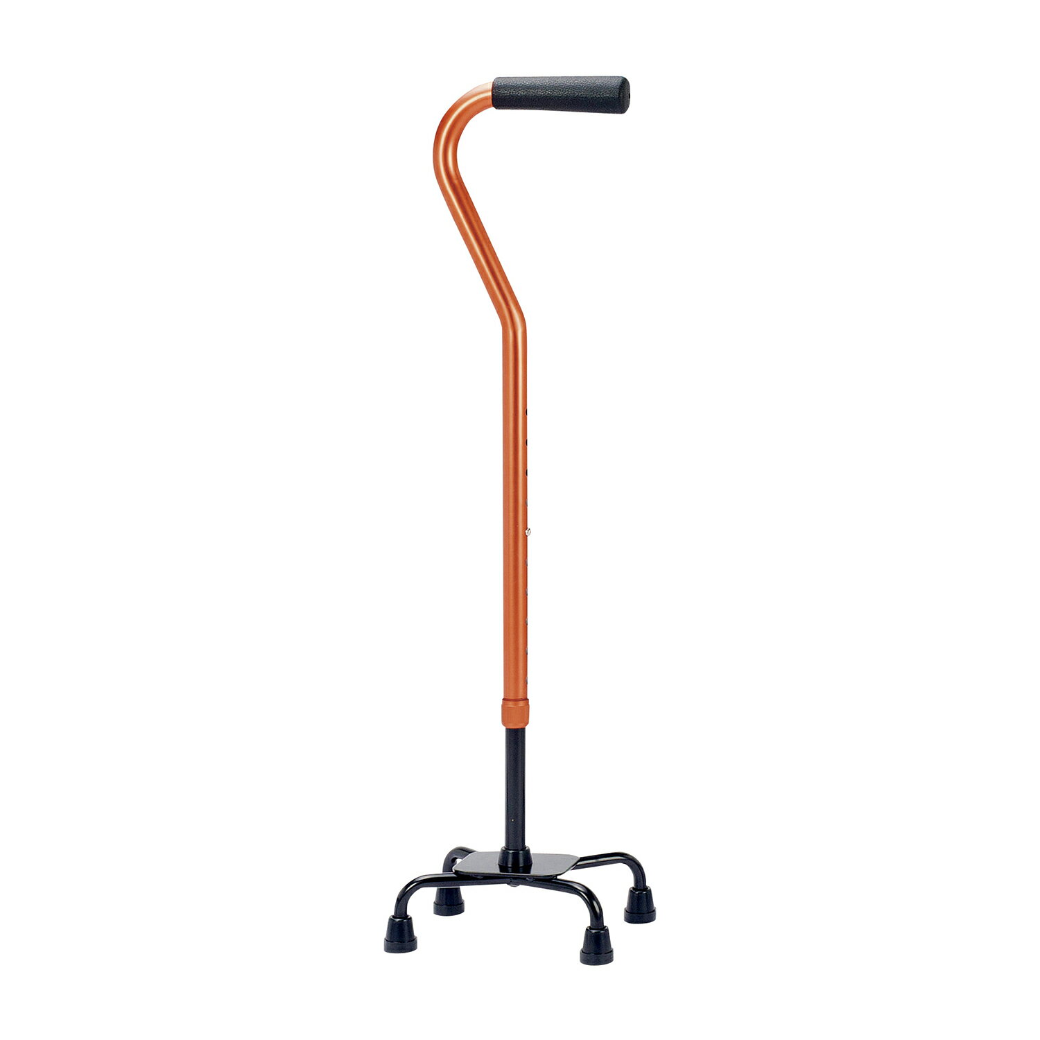 ★ポイント最大16倍★【全国配送可】-アルミ製4点支柱杖 AQ-30OR(オレンジ) 品番 my24-4688-01-- 1入り-..