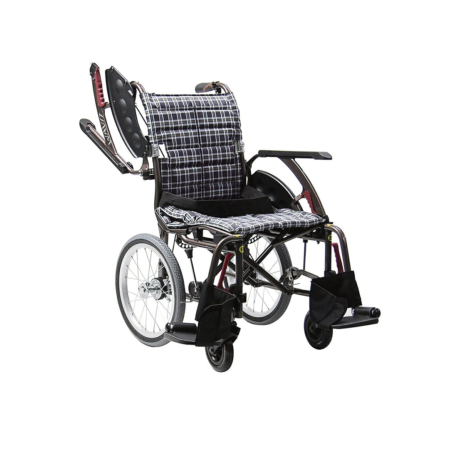★ポイント最大16倍★【送料無料】-車いす（介助用）ウェイビットプラス WAP16-40S(ソフトタイヤ) 品番 m..