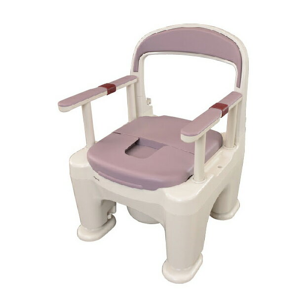 ★ポイント最大16倍★【送料無料】-ポータブルトイレラフィーネ（標準） PN-L30200V(パープル) 品番 my24-4908-01-- 1入り-【MY医科器機】JAN 4549077173812