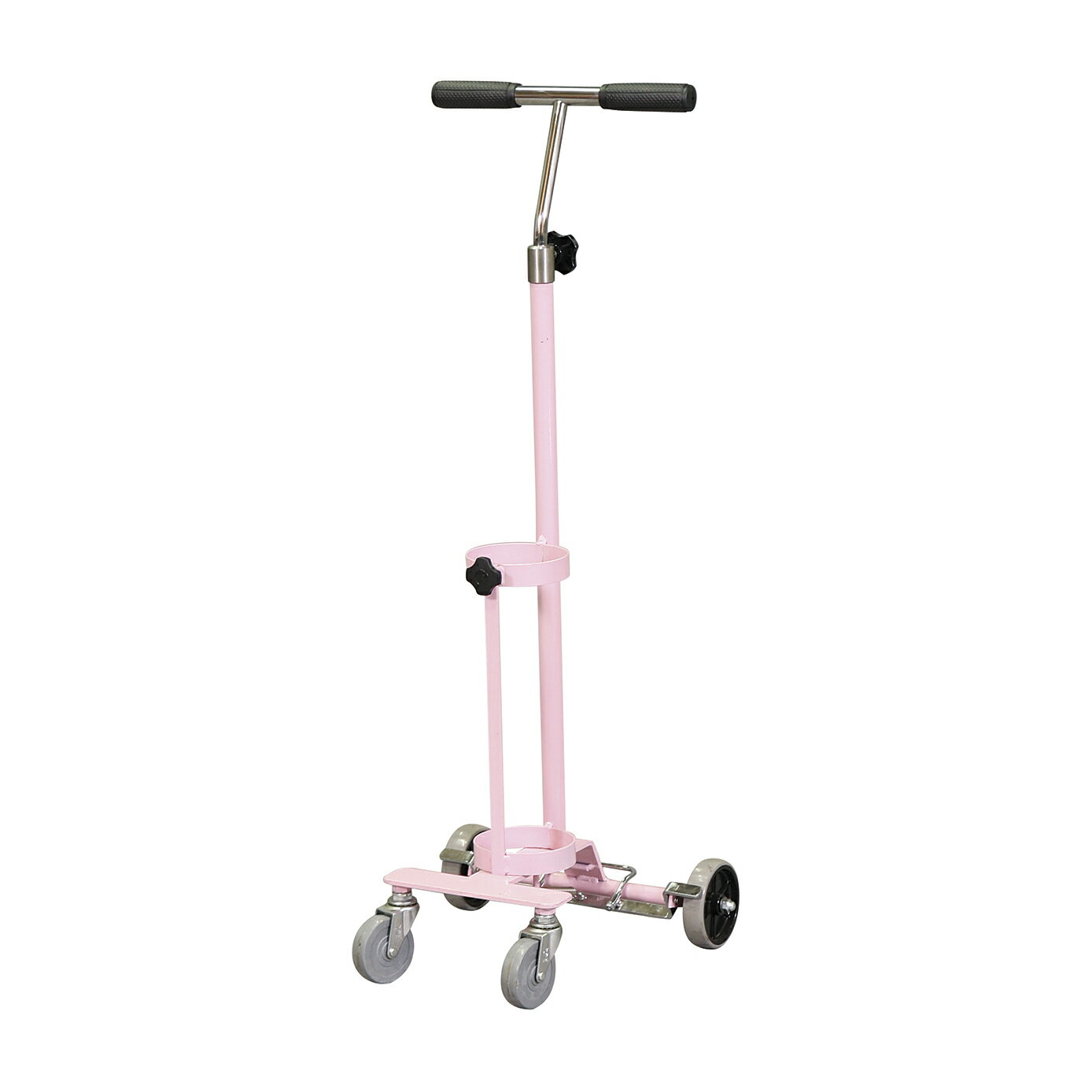 ★ポイント最大16倍★【送料無料】-ストッパー付ボンベカートSD KBC-SSD(ピンク) 品番 my24-5116-03-- 1入り-【MY医科器機】JAN 4582354043576