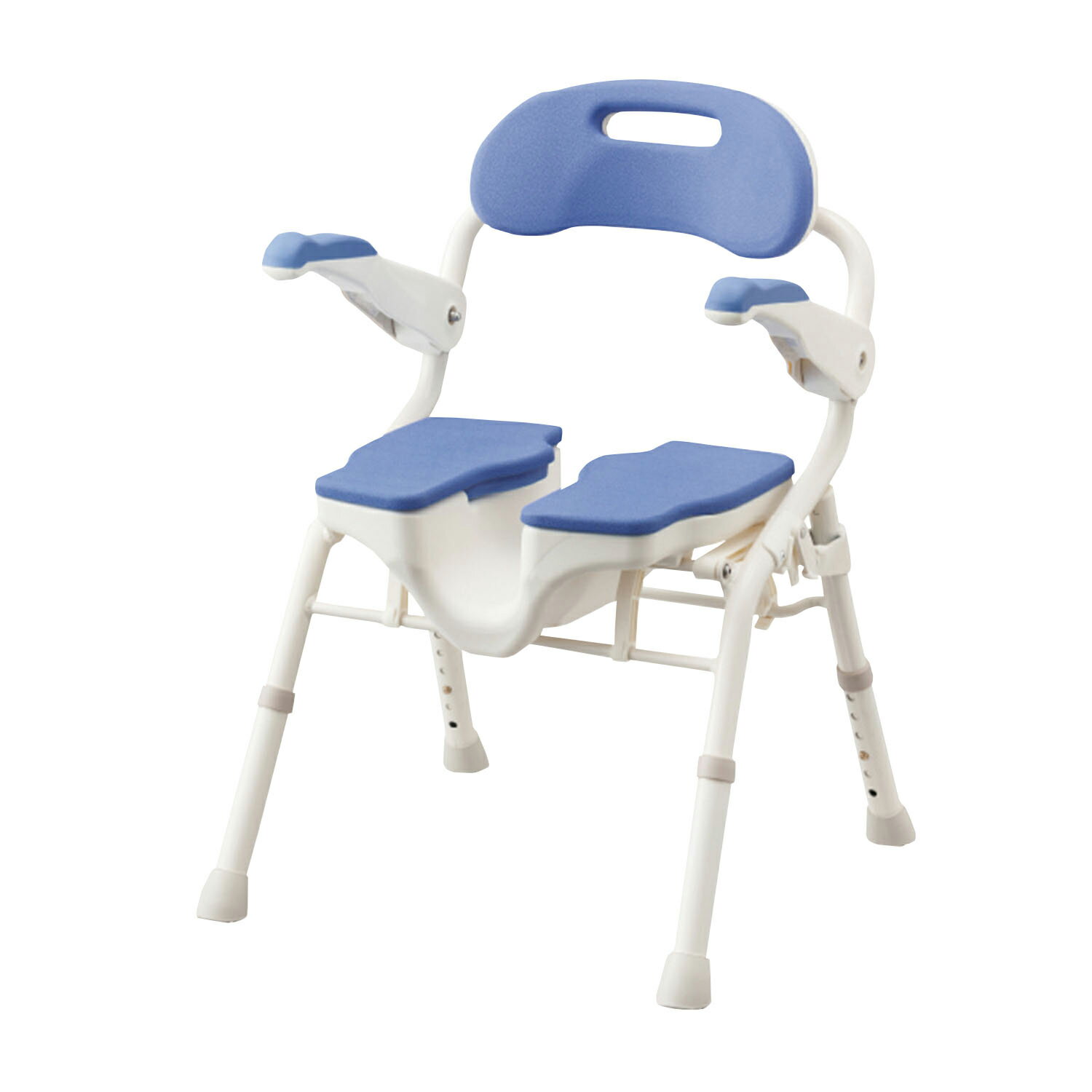 ★ポイント最大16倍★【送料無料】-折りたたみシャワーベンチHPフィット 536-071(ブルー) 品番 my24-6643-01-- 1入り-【MY医科器機】JAN 4970210858196