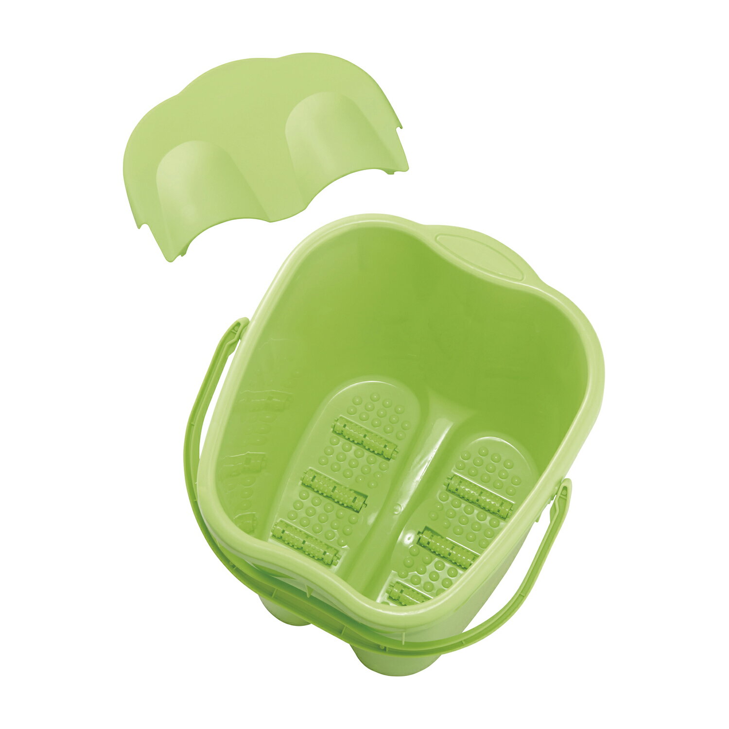 ★ポイント最大16倍★【全国配送可】-足湯バケツ(深型) グリーン(W34XD37XH39CM) 品番 my24-7909-00-- 1入り-【MY医科器機】J...