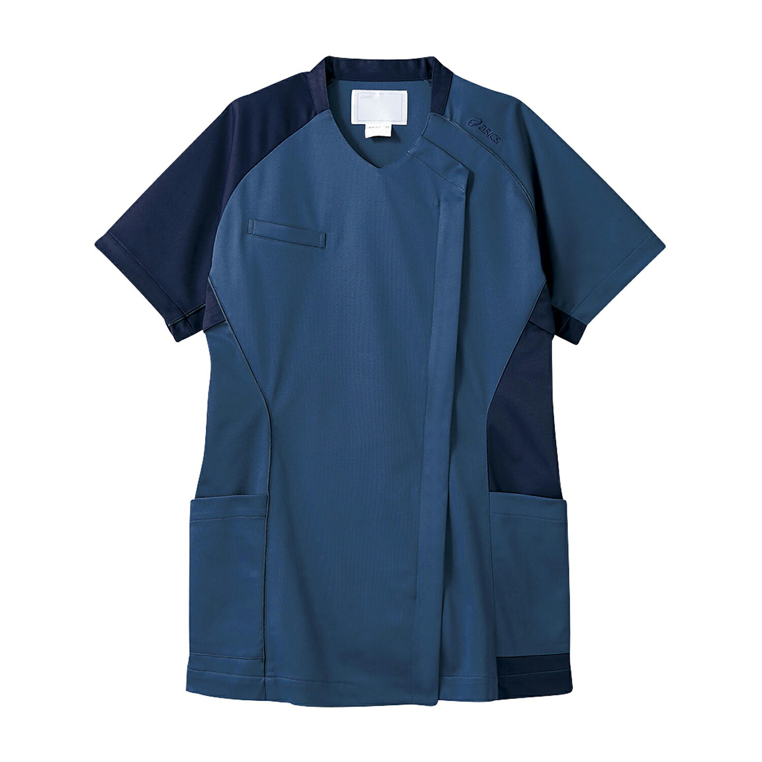 ★ポイント最大16倍★【全国配送可】-スクラブ（レディス・半袖） CHM355-39(ブルーXネイビー 品番 my24-..