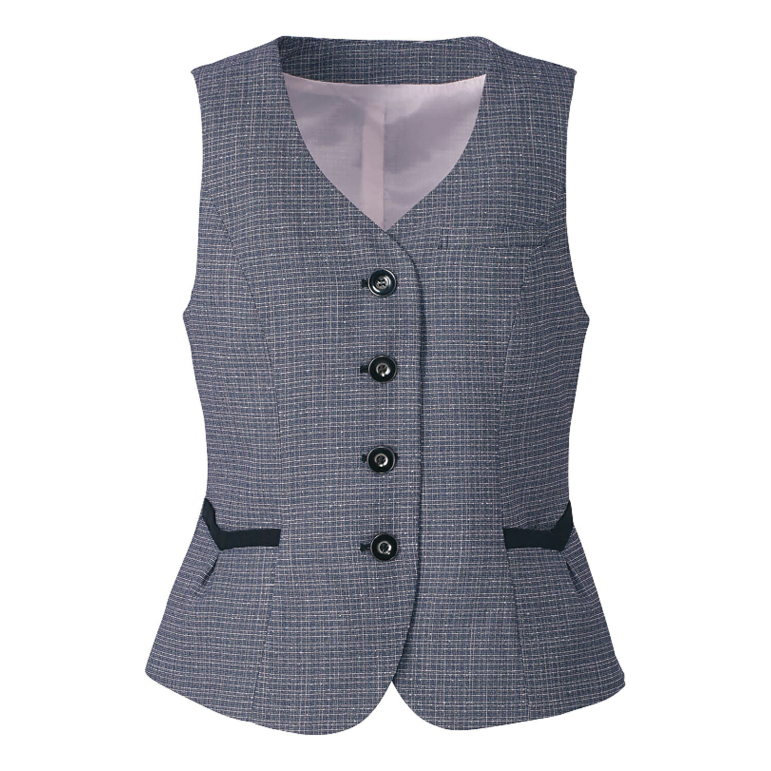 楽天【文具の月島堂】楽天市場店★ポイント最大16倍★【送料無料】-ベスト EAV684（ピンクチェック） 品番 my24-8164-0101 1入り-【MY医科器機】JAN 4548127103038