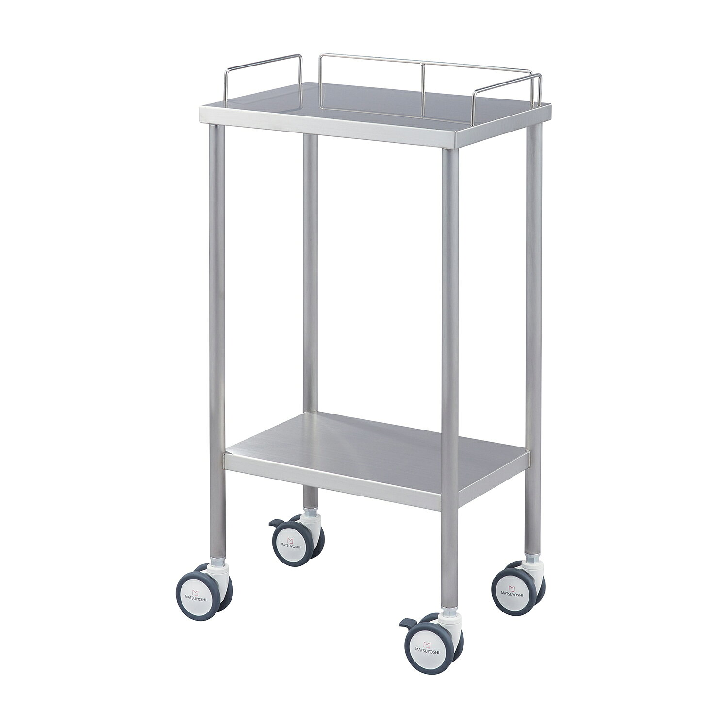 ★ポイント最大16倍★【送料無料】-マツヨシ　ヘアラインワゴン（2段） HLW-A005(45X30X80CM) 品番 my24-8635-02-- 1入り-【MY医科器機】JAN 4535847025689