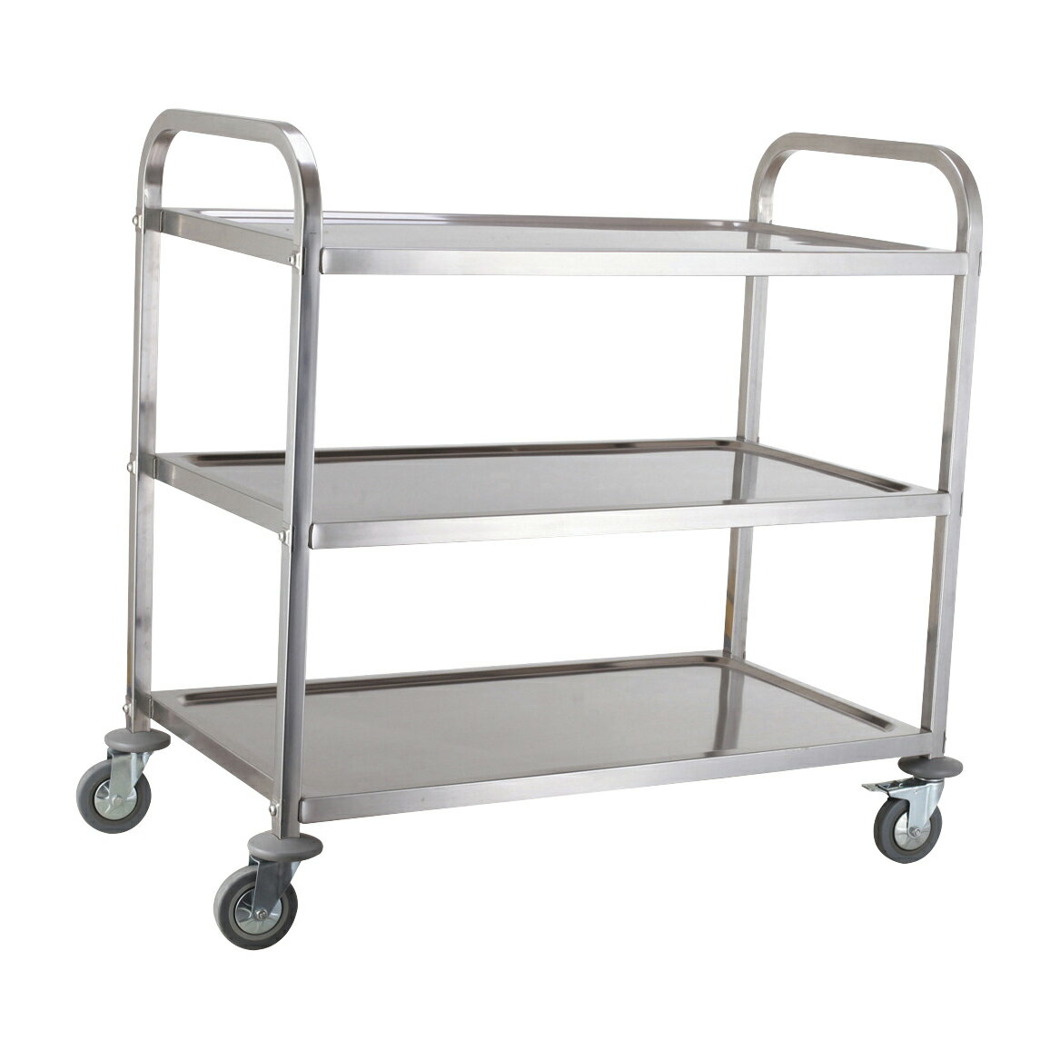 ★ポイント最大16倍★【送料無料】-MTI　18−8ワゴン3段4輪（S） 742X392X845MM 品番 my25-2135-05-- 1入り-【MY医科器機】JAN 4967151089079