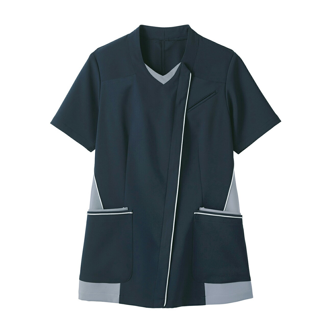 ★ポイント最大16倍★【全国配送可】-女性用ジャケット MJAL-1804-K3(ネイビー) 品番 my25-2425-0205 1入り-【MY医科器機】JAN 4582439071388