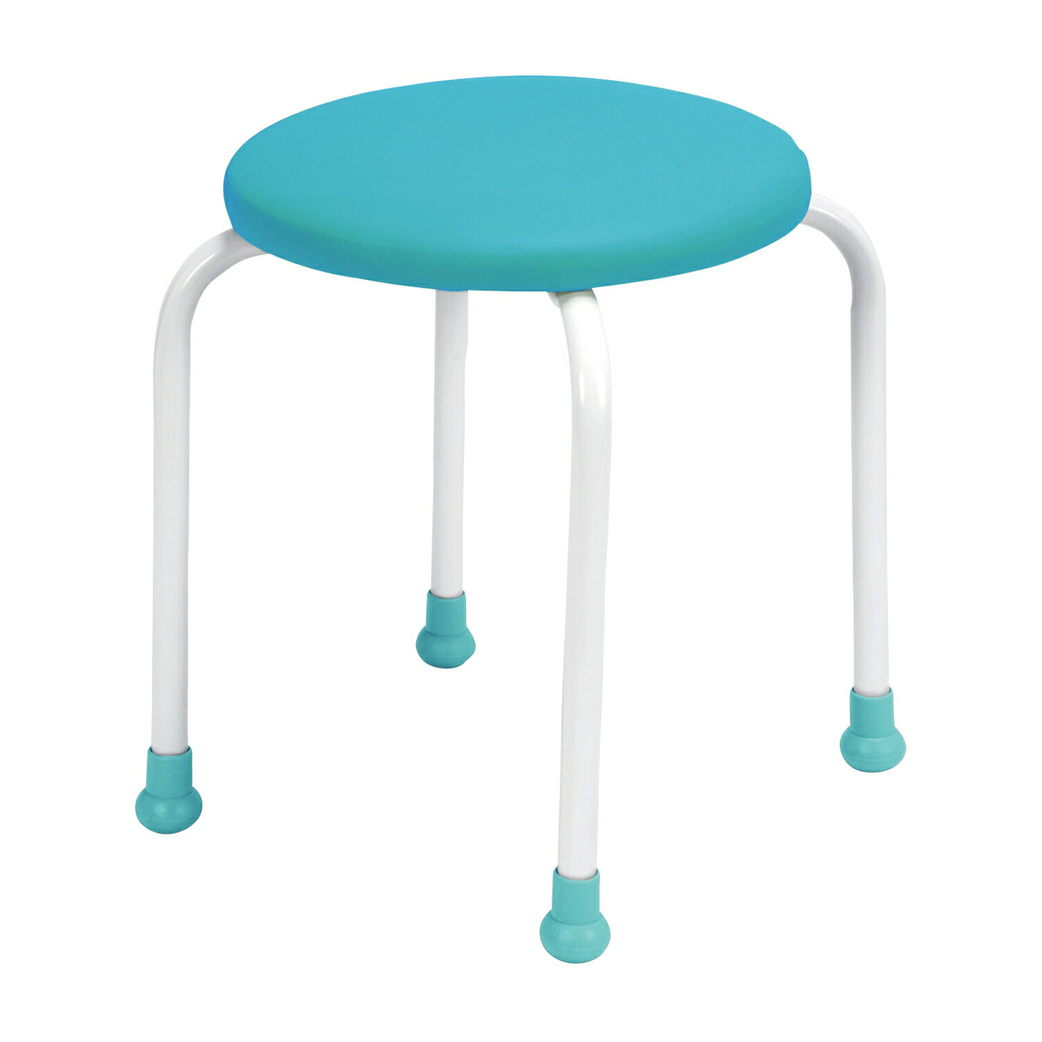 ★ポイント最大16倍★【全国配送可】-丸椅子　ポルカII（背なし） 700-7312(ミント) 品番 my25-3013-01-- 1入り-【MY医科器機】JAN 4571347223972