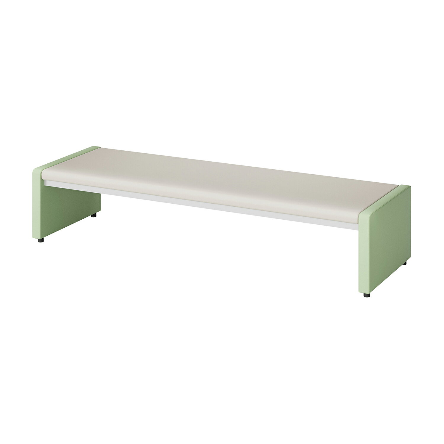 ★ポイント最大16倍★【送料無料】-ロビーチェア（H400 MHA-18Bセナシ(1800X530) 品番 my25-3042-0503 1入り-【MY医科器機】JAN