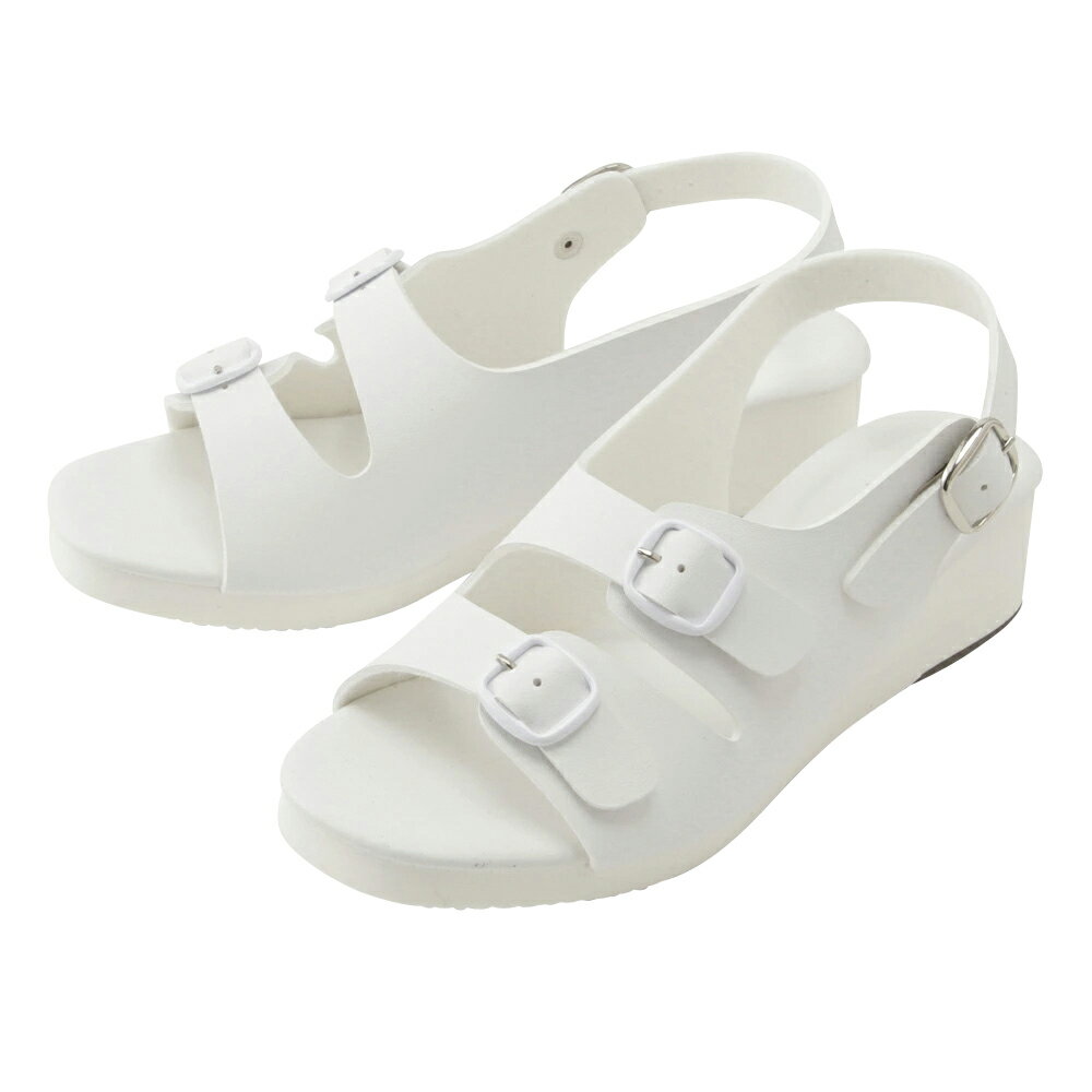 ★ポイント最大16倍★【全国配送可】-2バックルサンダル KS-102(ホワイト) 品番 my25-3438-0001 1入り-【MY医科器機】JAN