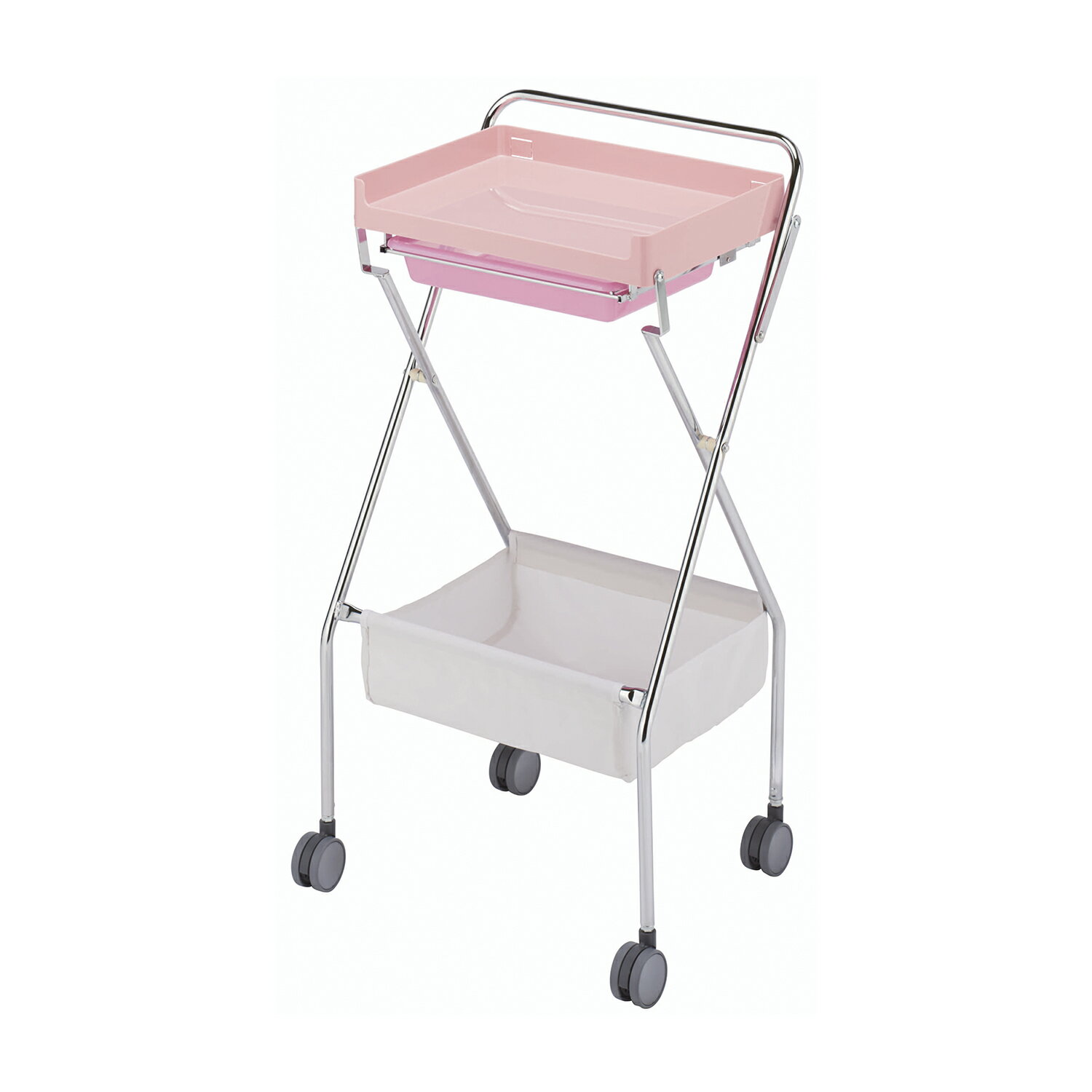 ★ポイント最大16倍★【送料無料】-アプリワゴン（折りたたみ） SN-AP016P(ピンク) 品番 my25-3439-02-- 1入り-【MY医科器機】JAN 4993083179526