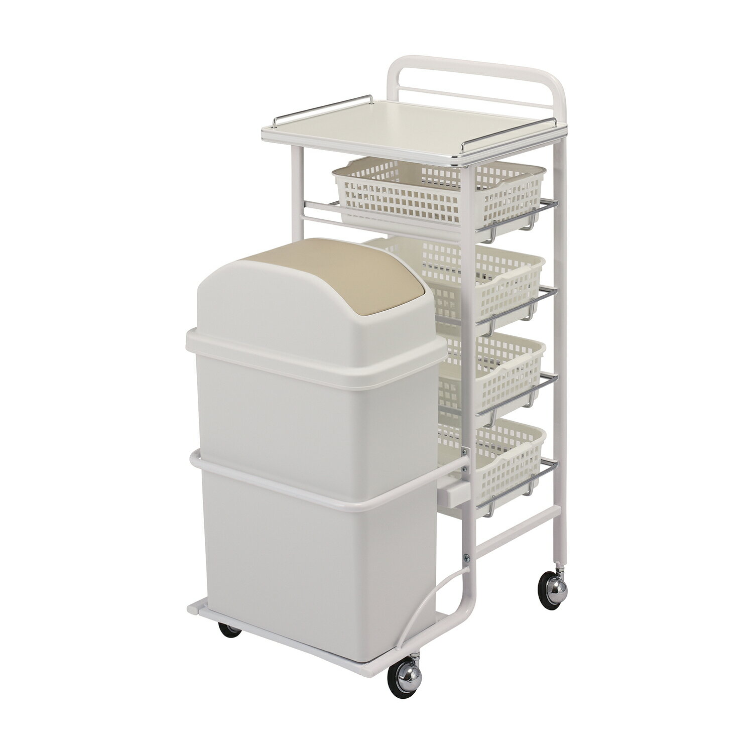 ★ポイント最大16倍★【送料無料】-アプリワゴン（ダストボックス付） SN-AP020W(ホワイト) 品番 my25-34..