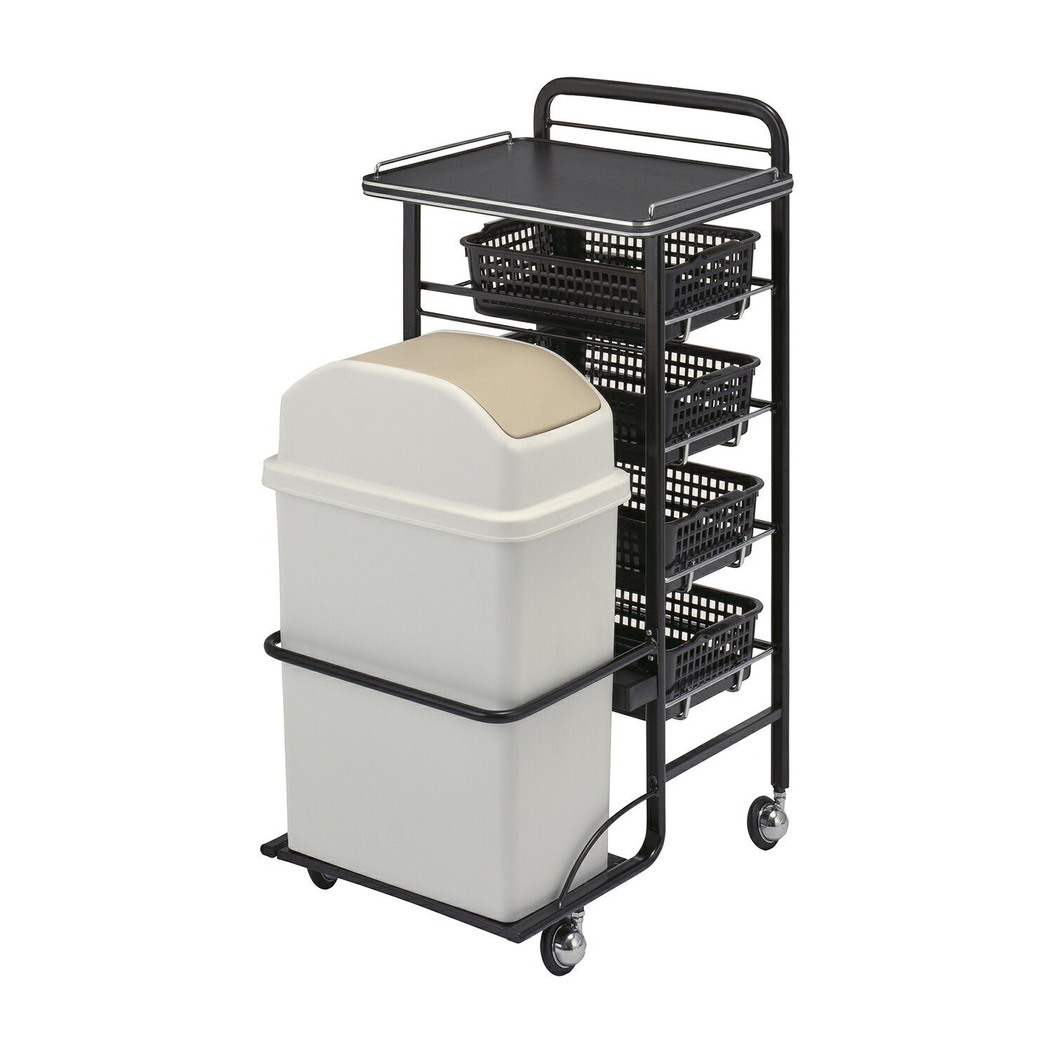 ★ポイント最大16倍★【送料無料】-アプリワゴン（ダストボックス付） SN-AP020BL(ブラック) 品番 my25-3..