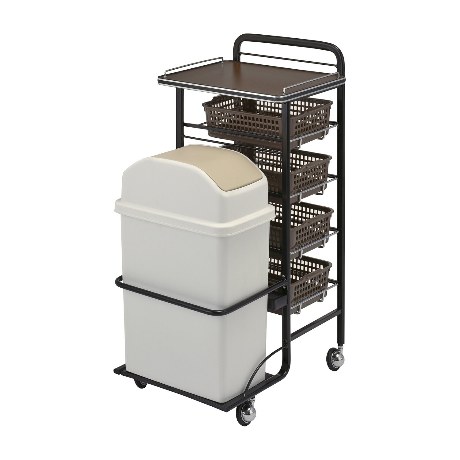 ★ポイント最大16倍★【送料無料】-アプリワゴン（ダストボックス付） SN-AP020BR(ブラウン) 品番 my25-3..