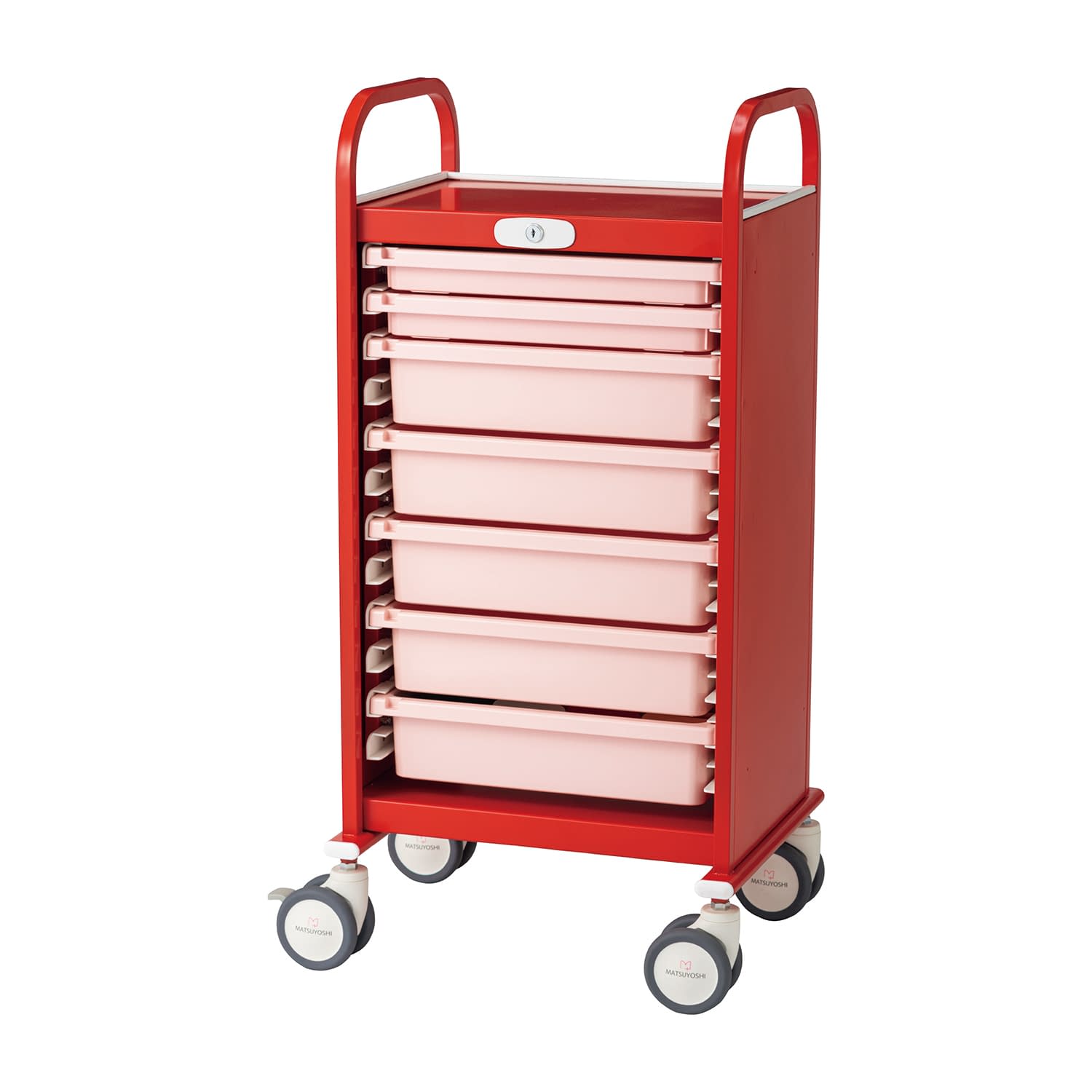 ★ポイント最大16倍★【送料無料】-マツヨシ介護施設向け救急カート MY-WC0060(レッド) 品番 my25-4509-00-- 1入り-【MY医科器機】JAN 4535847033370