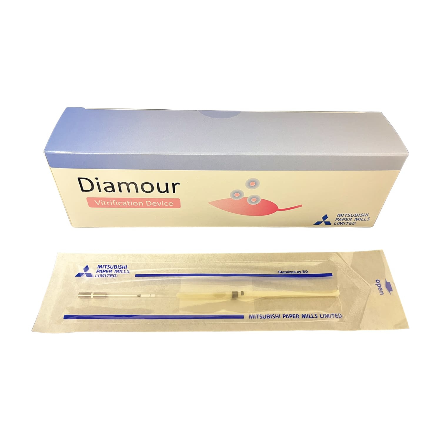 ★ポイント最大16倍★【送料無料】-ガラス化保存デバイス（ディアムール） カイホウガタ(10ホン)ミドリ 品番 my25-4816-02-- 1入り-【MY医科器機】JAN 4957250300175