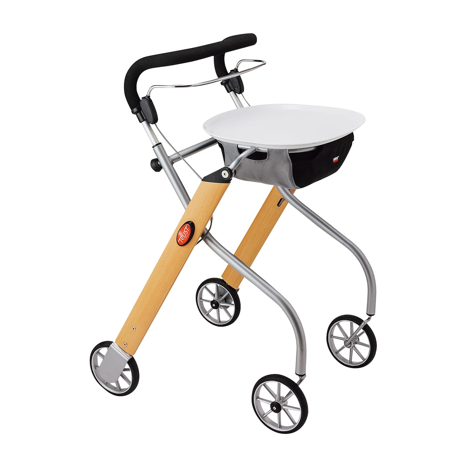 ★ポイント最大16倍★【送料無料】-室内専用歩行車　レッツゴー 117500(ウッドパターン) 品番 my25-4954-00-- 1入り-【MY医科器機】JAN 4958995875003