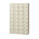 ★ポイント最大16倍★【通販限定価格】-SLB-432-K2 (錠なし) 4列8段32人用シューズボックス 【コード45636】 下駄箱 スチール 新品 完成品...