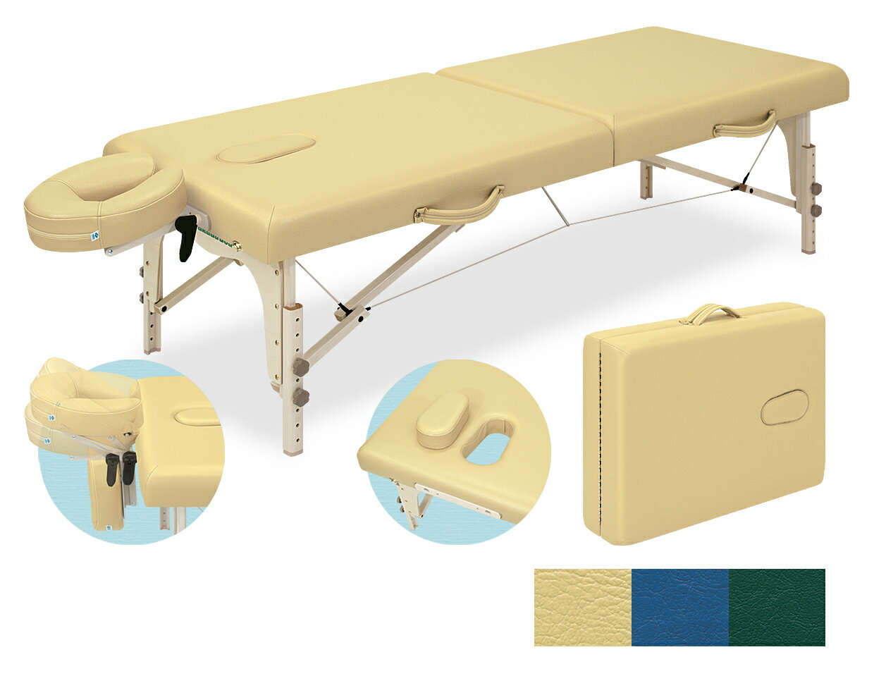 ★ポイント最大16倍★【送料無料・サイズ・色選択可】-カルロス70　ポータブルシリーズ　品番【TB-209-02】　-【代引き不可】【高田ベッド】